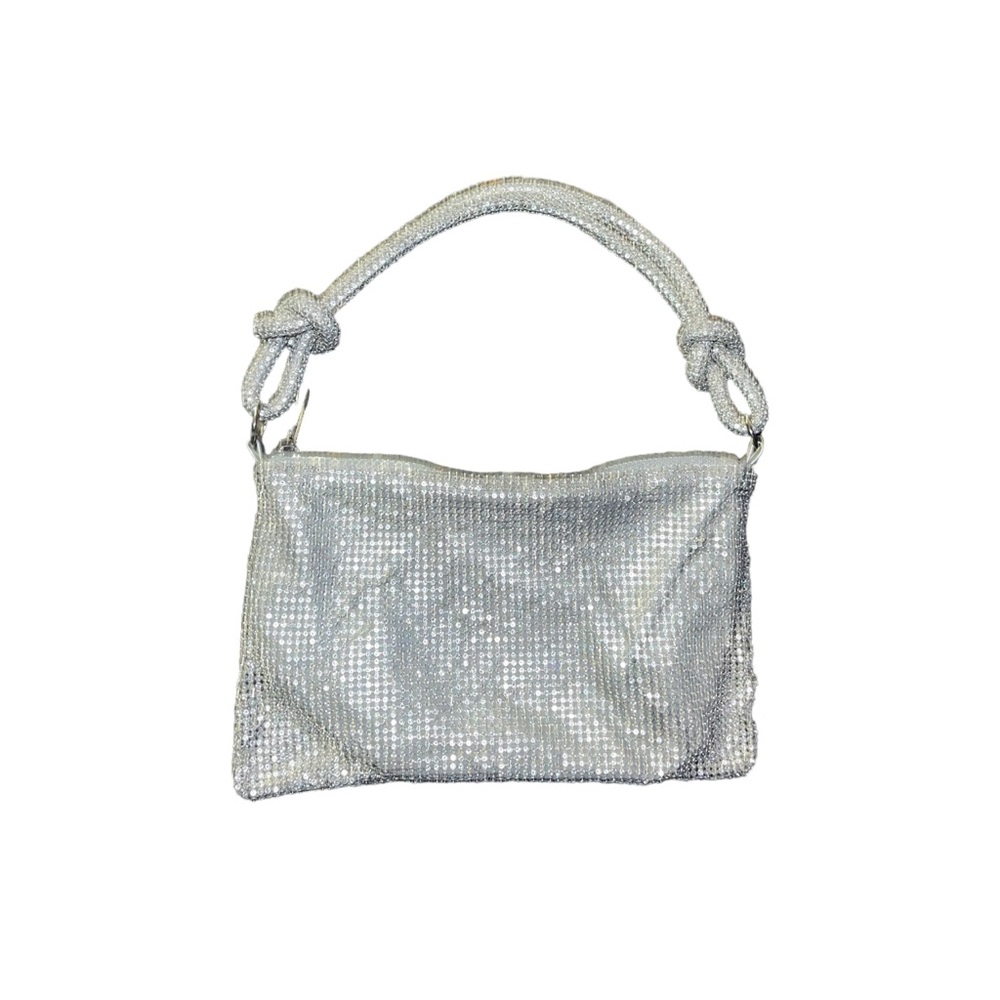 Knotted Rhinestone Clutch